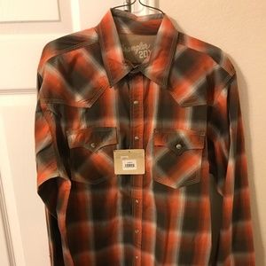 Wrangler 20X Pearl Snap Brand New Size M